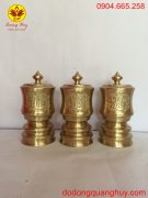 Đài thờ bằng đồng cát tút đường kính 12cm