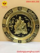 Mâm đồng phúc lộc thọ màu vàng