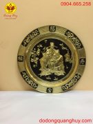 Mâm đồng phúc lộc thọ màu vàng