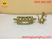 Bộ ngai năm chén bằng đồng cát tút