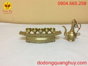 Bộ ngai năm chén bằng đồng cát tút