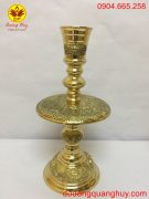 Chân nến thờ bằng đồng vàng