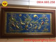 Tranh đồng cửu ngư hoa sen