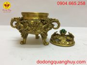 Đỉnh đốt hương trầm bằng đồng