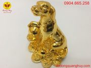 Chó phong thủy mạ vàng 24k