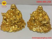 Tượng đồng Di Lặc mạ vàng 24k