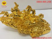 Tượng đồng bát mã mạ vàng 24k