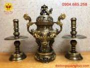Bộ tam sự đỉnh nến cao 65cm