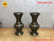 Lọ bằng đồng hun xanh giả cổ