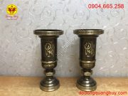 Ống cắm hương bằng đồng hai màu