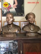 Tượng chân dung bằng đồng sau khi đã hoàn thiện