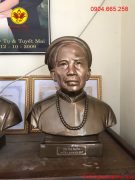 Tượng chân dung bằng đồng sau khi đã hoàn thiện