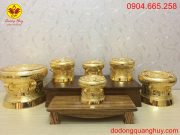 Trống đồng mạ vàng 24k