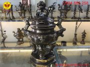 Đỉnh đồng vàng cạo màu lục giác