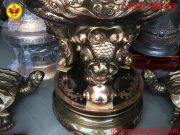 Chân Lư đồng đỏ cạo màu