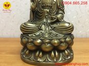 Tượng đồng Quan Thế Âm bồ tát hoa văn sắc nét và tinh xảo