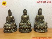 Tây Phương Tam Thánh bằng đồng cao 50cm