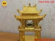 Đỉnh Khuê Văn Các bằng đồng mạ vàng 24k