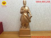 Tượng Trần Hưng Đạo bằng đồng đỏ cao 70cm