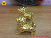 Tỳ Hưu bằng đồng mạ vàng 24k