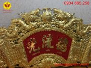 Hoành phi bằng đồng mạ vàng 24k sang trọng và cao cấp