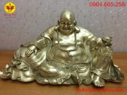 Tượng Di Lạc bằng đồng cao 30cm màu đồng