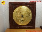 Mặt trống đồng đường kính 80cm mạ vàng 24k