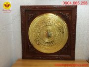 Mặt trống đồng đường kính 80cm mạ vàng 24k