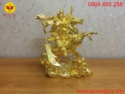 Tượng Quan Vân Trường bằng đồng mạ vàng 24k
