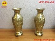 Đôi lọ hoa cao 50cm bằng đồng