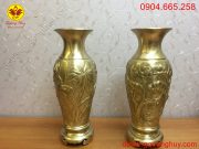 Đôi lọ hoa cao 50cm bằng đồng