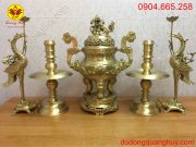 Bộ ngũSản phẩm hoa văn sắc nét và tinh xảo sự bằng đồng cao 55cm