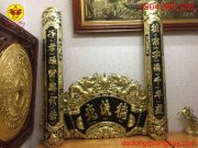 Bộ cuốn thư câu đối bằng đồng vàng