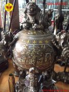 Đỉnh thất lân vờn cầu cao 1m25