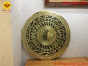 Mặt trống đồng thúc đường kính 60cm hoa văn sắc nét và tinh xảo