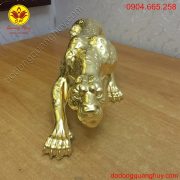 Tượng báo phong thủy bằng đồng dát vàng 24k