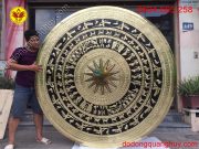 Mặt trống đồng đường kính 2m hoa văn sắc nét và tinh xảo