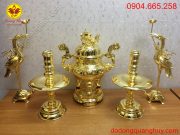 Bộ ngũ sự mạ vàng 24k đẹp sắc nét và sang trọng