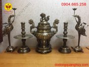 Bộ đồ thờ khảm ngũ sắc cao 60cm