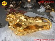Tượng Hổ dát vàng 9999 đẹp sang trọng và đầy uy nghiêm