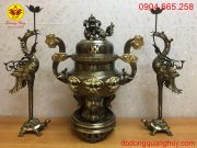 Tam sự đỉnh hạc cao 65cm hai màu