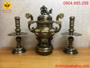 Tam sự đỉnh nến cao 65cm hai màu