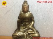 Tượng Quan Thế Âm Bồ Tát bằng đồng cao 60 cm