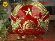 Quốc Huy bằng đồng đường kính 2m6