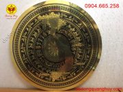 Mặt trống đồng bản đồ ăn mòn đường kính 1m