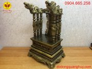 Hoa văn hai bên ngai thờ gia tiên cao 68cm