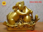 Chuột ôm hồ lô đồng hút tài lộc