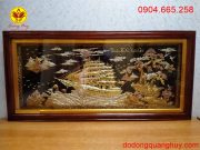 Tranh đồng thuận buồm xuôi gió kích thước 1m7x90