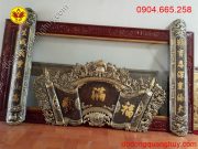 Bộ hoàng phi cấu đối bằng đồng dát vàng 9999
