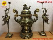 Bộ tam sự đỉnh hạc cao 60cm